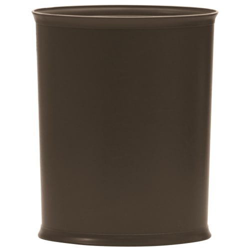 Design Line Wastebasket, 13 Quart Oval, Brown